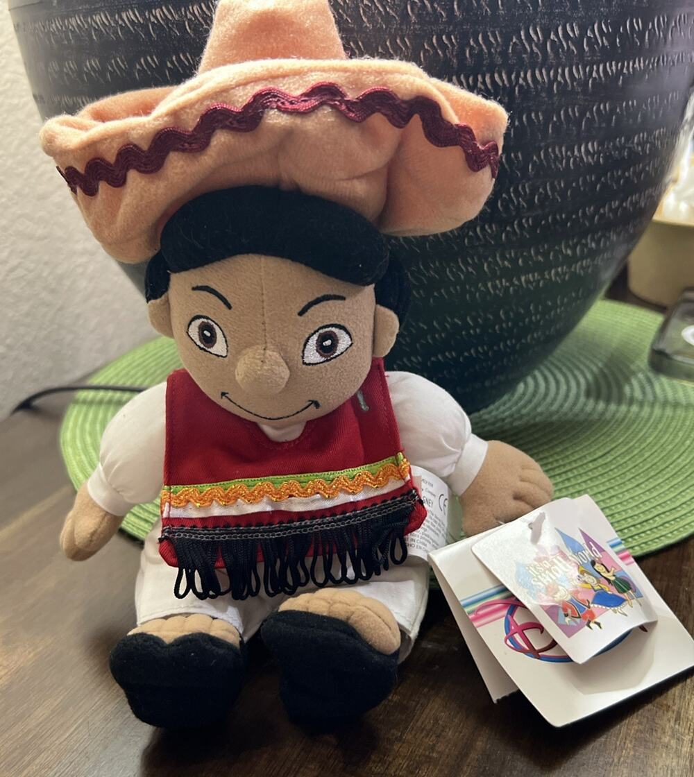 It's A Small World MEXICO BOY Walt Disney Store Bean Bag NWT